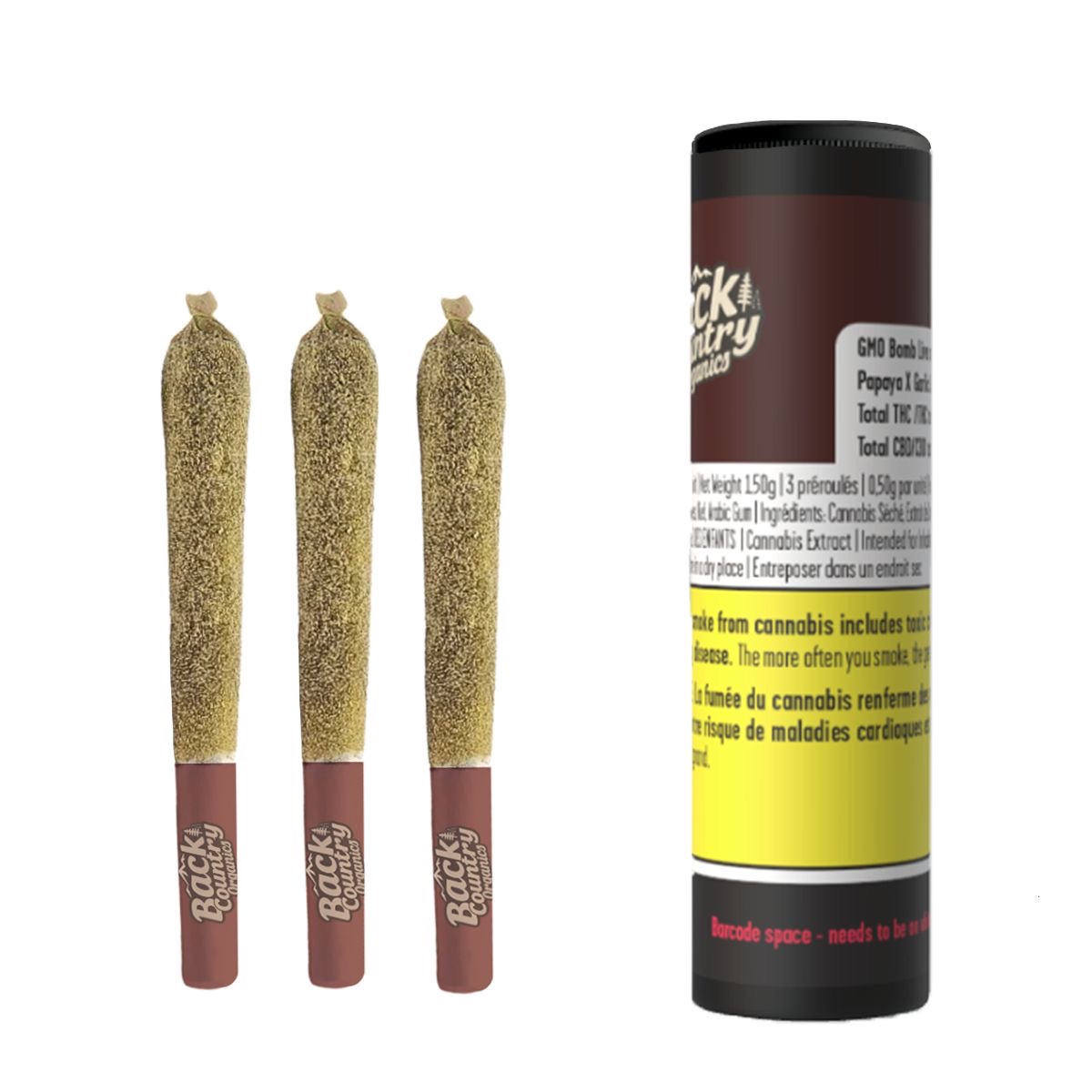 GMO Bomb product packaging